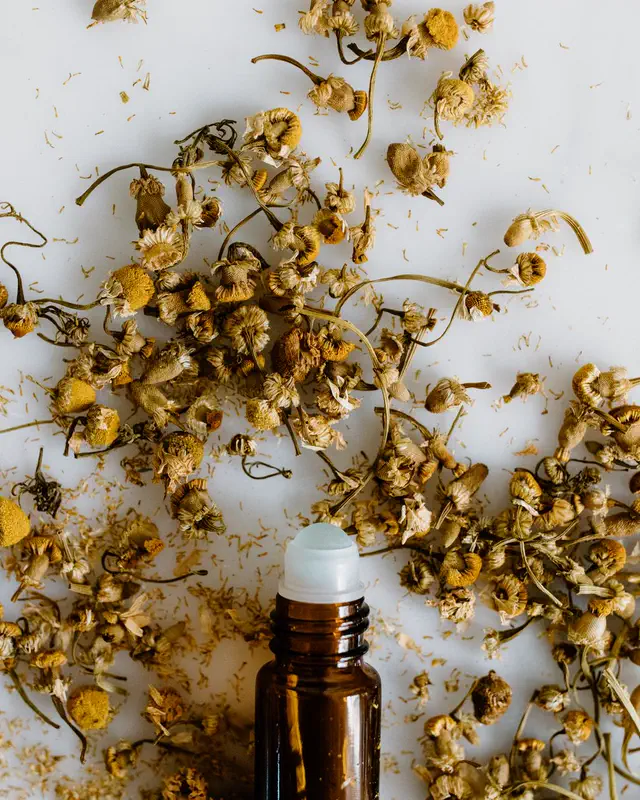 Essential oil with chamomile