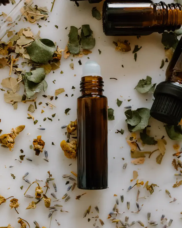 Essential oils with herbs
