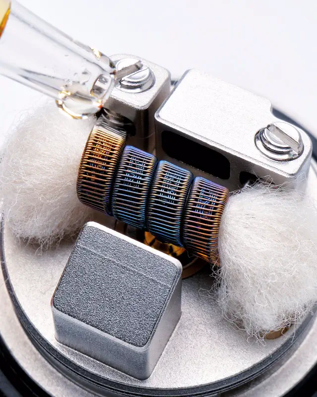 Coil primed with cotton wick