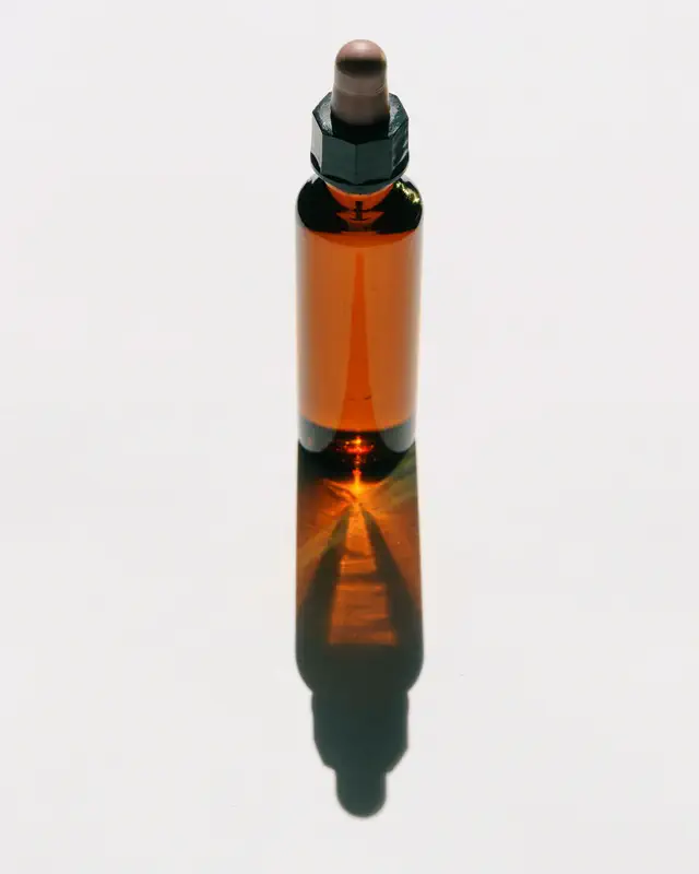 Amber dropper bottle